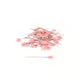 Plastic Head Pins – Light Pink Star (1½") – 100ct
