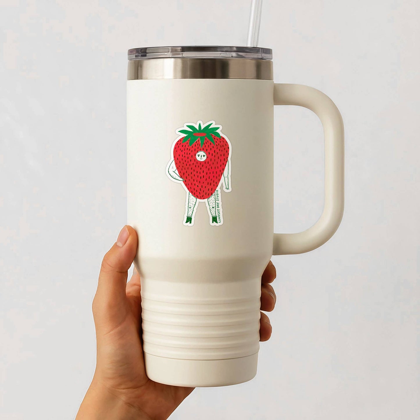 Mr. Strawberry Sticker Vinyl Sticker