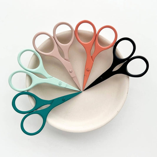 Small needlecraft scissors, tiny embroidery scissors: Teal