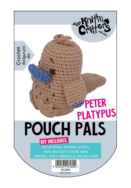Knitty Critters - Pouch Pals - Peter Platypus