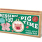 Mini Matchbox Cross Stitch Kit: Missing You Pig Time
