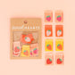 Multipack Woven Sewing Quilt and Garment Labels: Strawberry