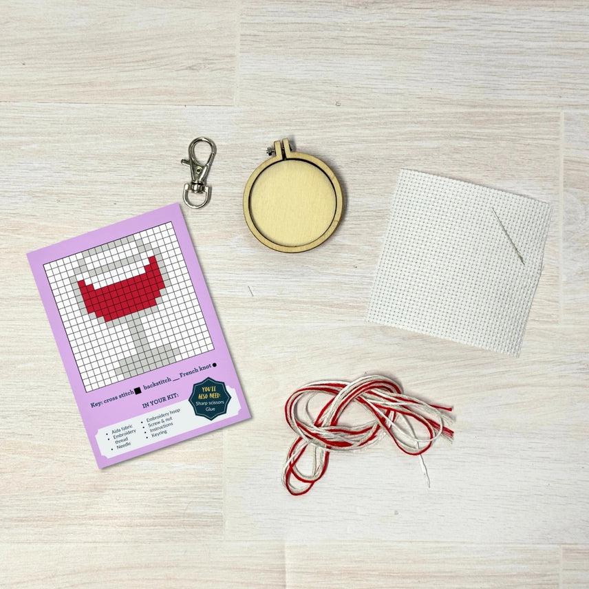 Partners in Wine! Mini Matchbox Cross Stitch Kit