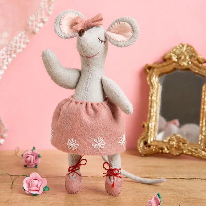 Corinne Lapierre Wool Felt Kit - Little Mouse, Ballet Dancer