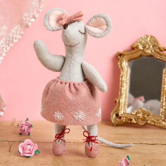 Corinne Lapierre Wool Felt Kit - Little Mouse, Ballet Dancer