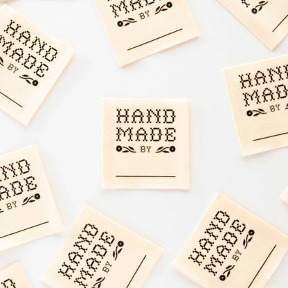 Sewing Woven Labels: Write In Handmade By: