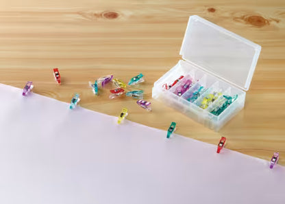 Clover Mini Wonder Clips – Assorted Colors (50 Count)
