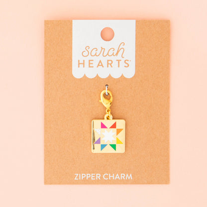 Sewing Machine Removable Zipper Charm: Quilt Star