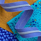 Blue Stripe Zipper Tape with Nickel Teeth