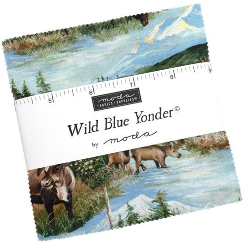 Wild Blue Yonder Charm Pack – 42 Piece Precut Fabric Collection