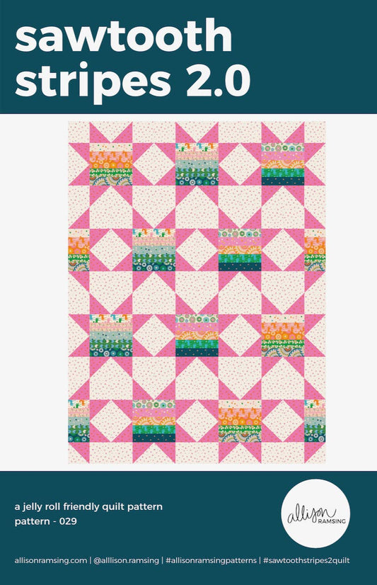 Sawtooth Stripes 2.0 Quilt Pattern – Printed
