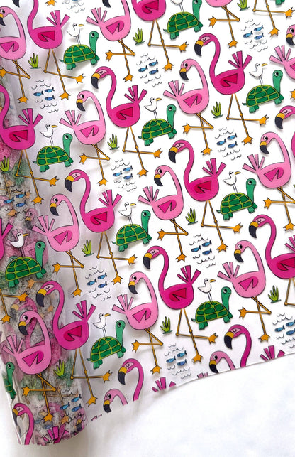 Clear TPU Vinyl: Flamingos