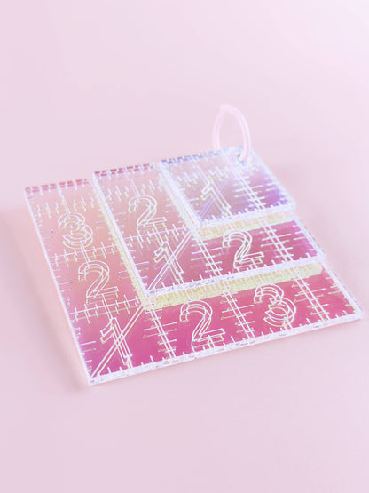 Mini Squares Set – Iridescent Quilting Rulers