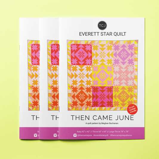 Everett Star Quilt Pattern - Printed