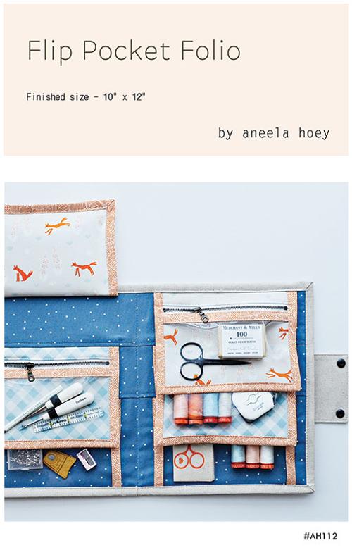 Flip Pocket Folio Pattern by Aneela Hoey