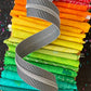 Black Stripe Zipper Tape with Nickel Teeth