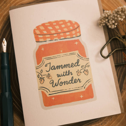 Greeting Card: Jammed with Wonder