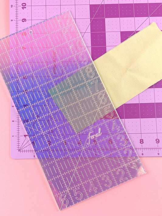 6 x 12 Quilting Ruler: Iridescent