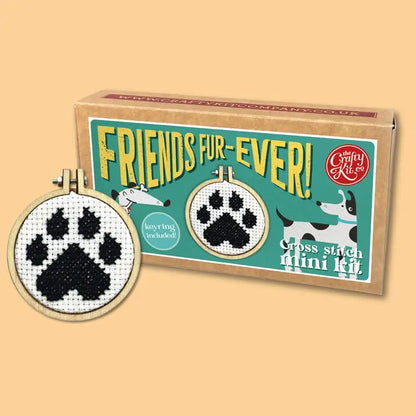Friends Fur-Ever! Mini Matchbox Cross Stitch Kit