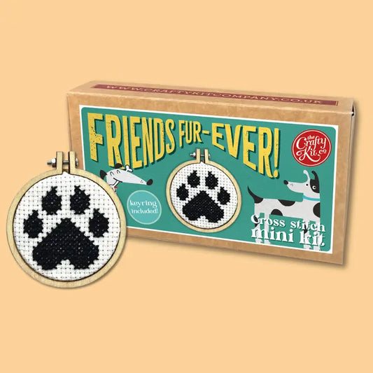 Friends Fur-Ever! Mini Matchbox Cross Stitch Kit