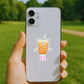 Iced Coffee Vinyl Sticker