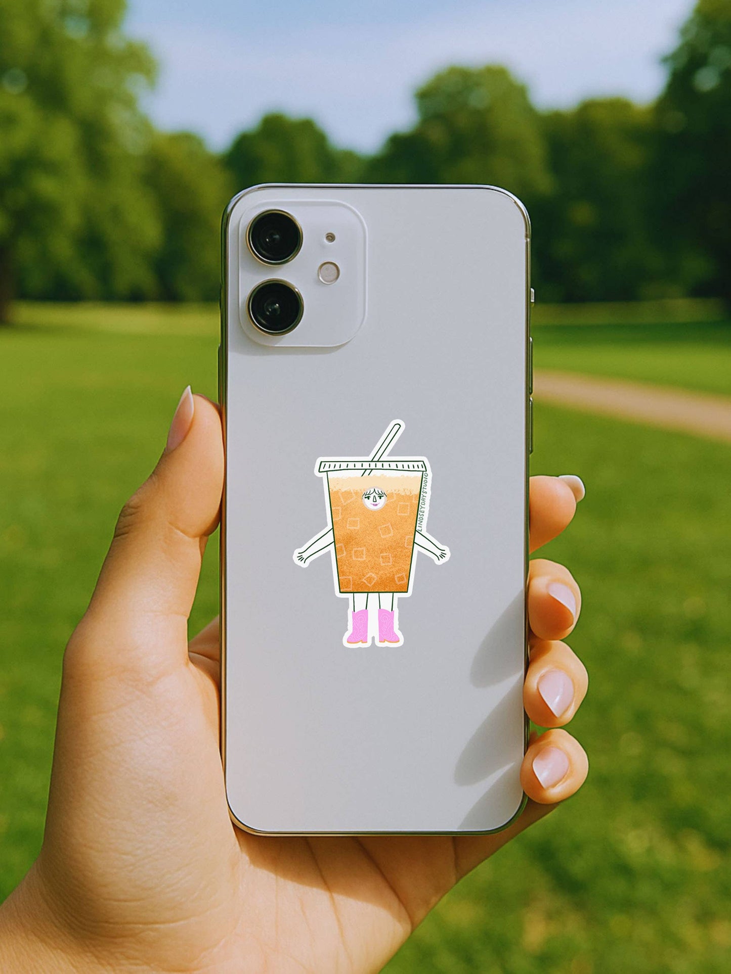 Iced Coffee Vinyl Sticker
