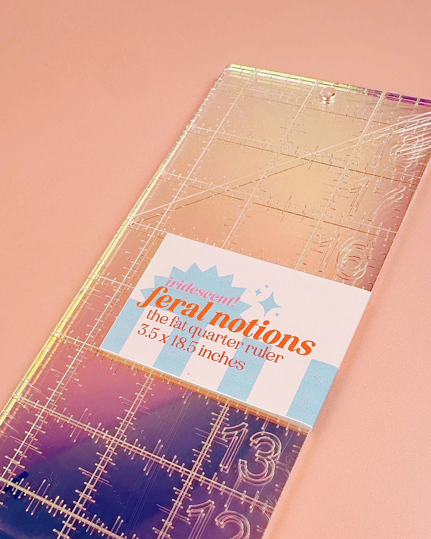 Fat Quarter Quilting Ruler : Iridescent