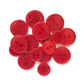 Ruby Slippers Glitter Buttons – Sparkling Red Buttons for Crafts ✨👠