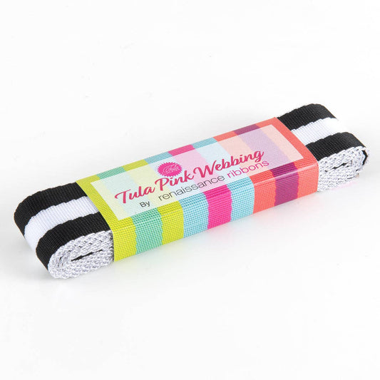 Tula Pink Striped Nylon Webbing – 1½ Wide