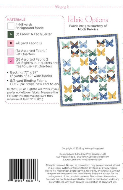 Winging It Quilt Pattern – WS 49 | Wendy Sheppard