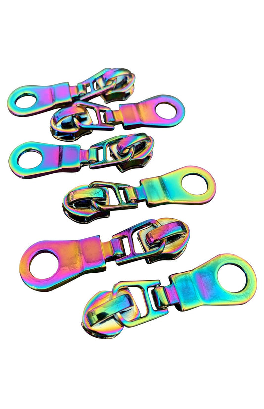 Zipper Pulls – Rainbow Iridescent