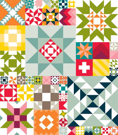 Modern Building Blocks Quilt Pattern by Moda
