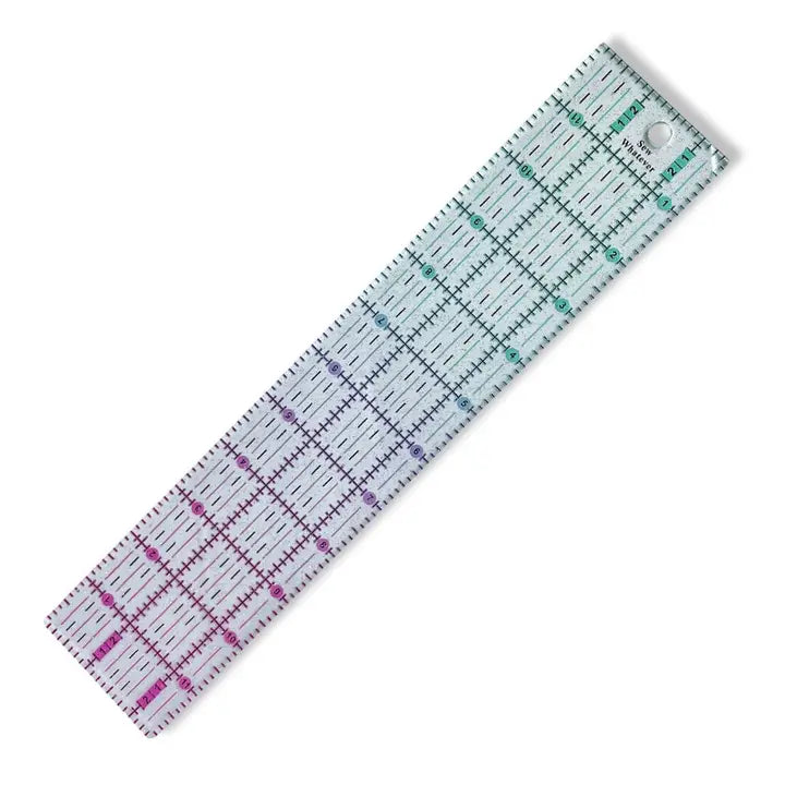 Pink To Teal Gradient | Glitter - 12" X 2.5” Ruler