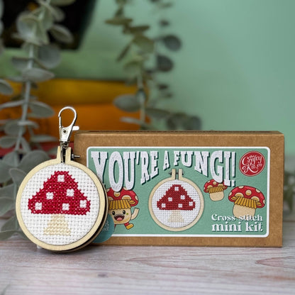 Mini Matchbox Cross Stitch Kit: You're a Fungi!