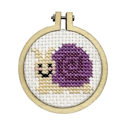 Mini Matchbox Cross Stitch Kit: Let's Shellebrate!