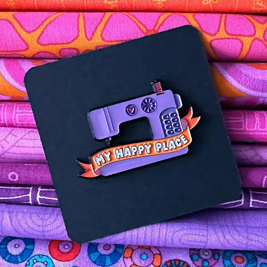 My Happy Place Enamel Pin