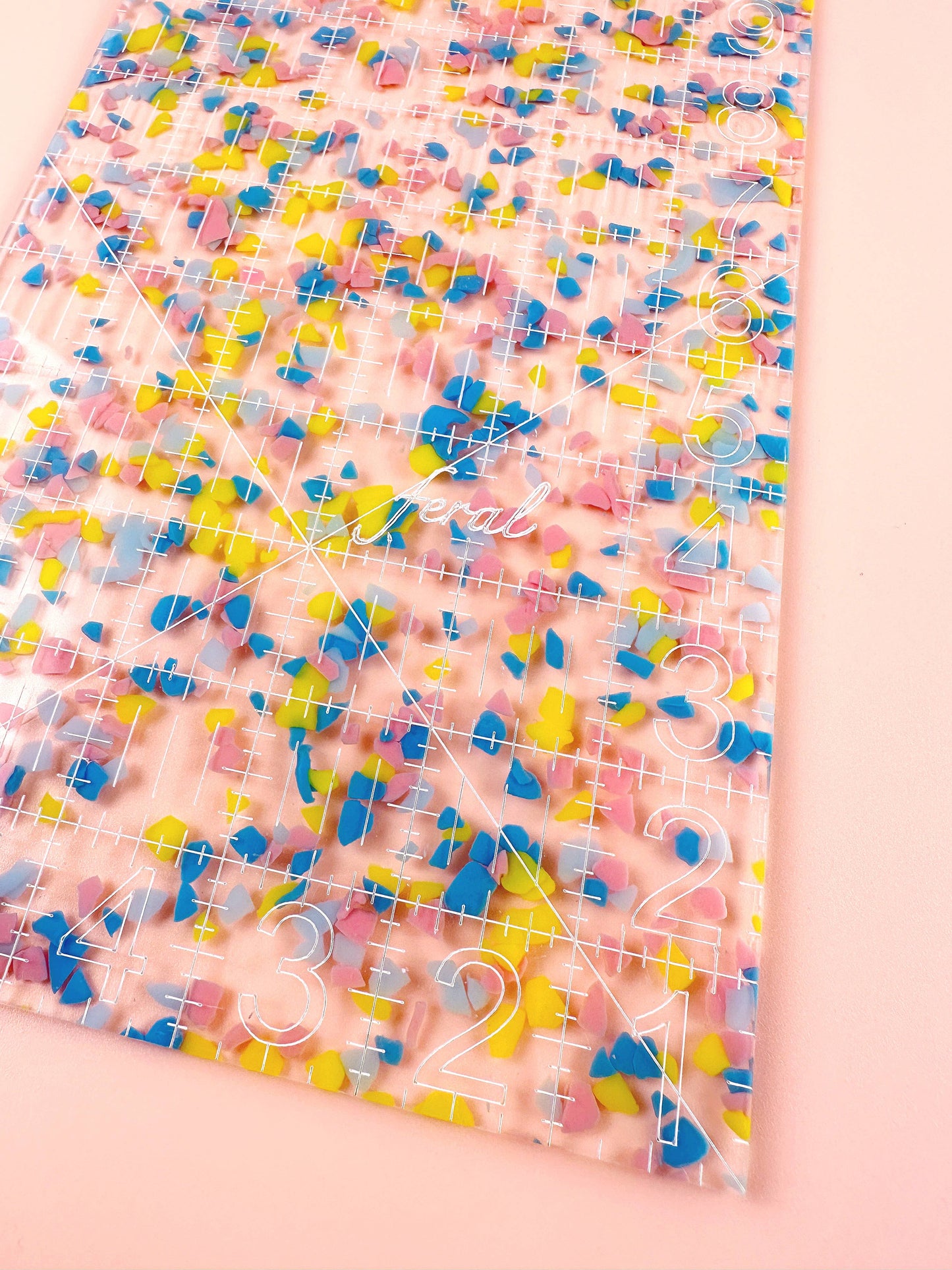 6" x 12" Quilting Ruler: Confetti