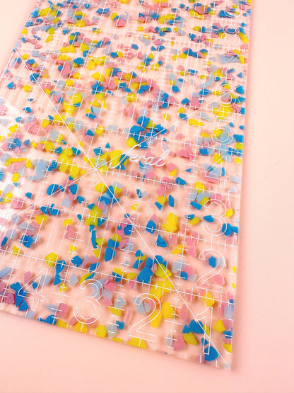 6" x 12" Quilting Ruler: Confetti