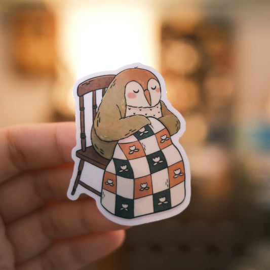 Matte Vinyl Sticker: Tailorbird Quilting