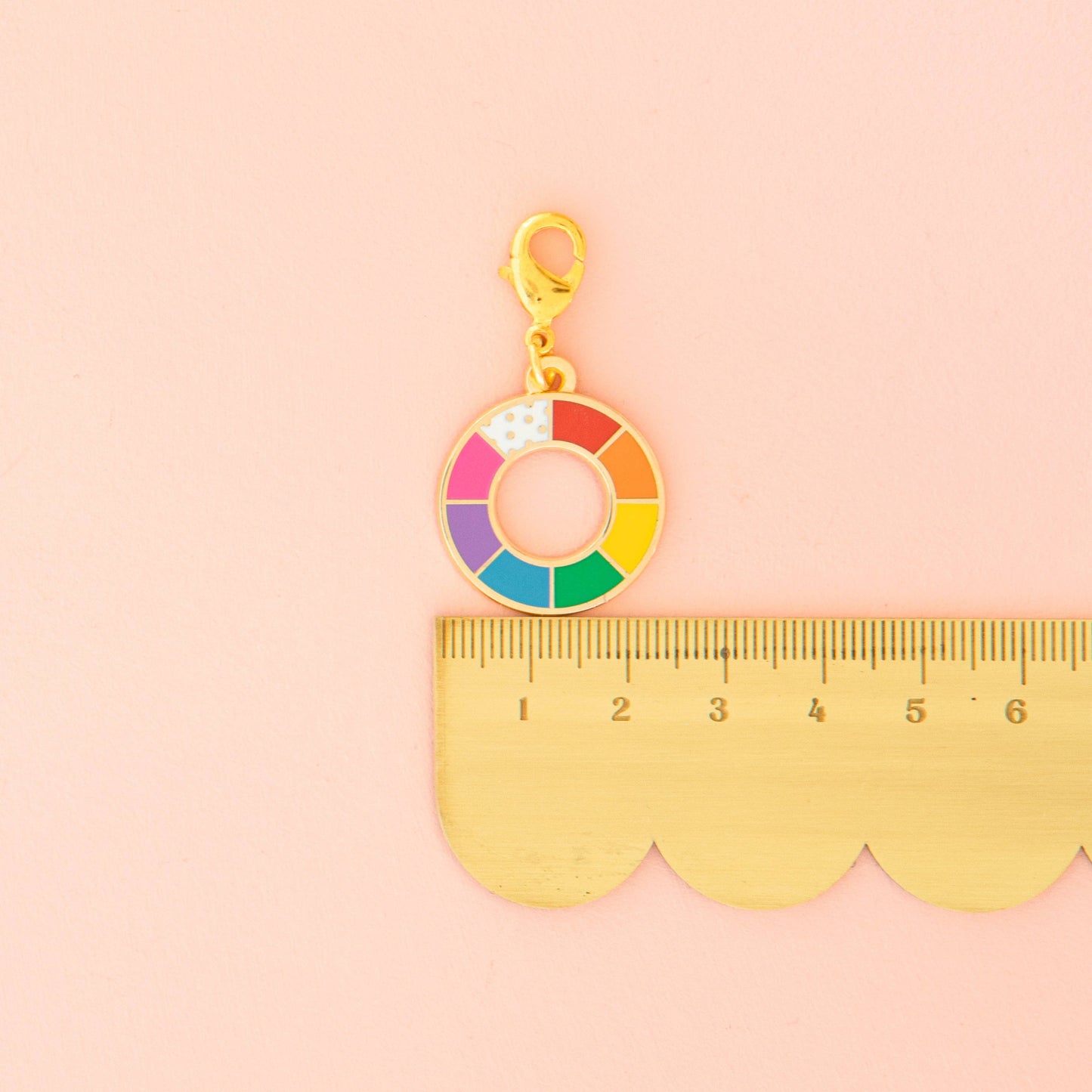 Sewing Machine Removable Zipper Charm: Color Wheel
