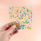 4.5" Square Quilting Ruler: Confetti