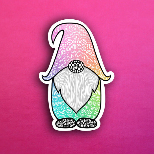 Rainbow Gnome Sticker