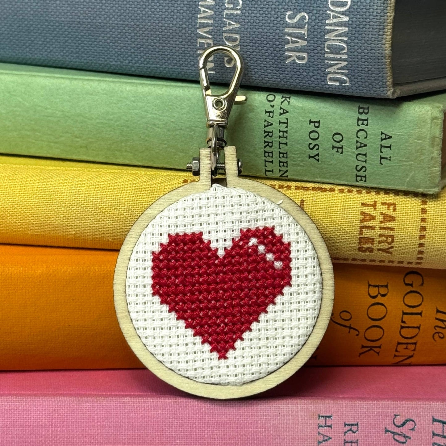 Mini Cross Stitch Kit: I Love You