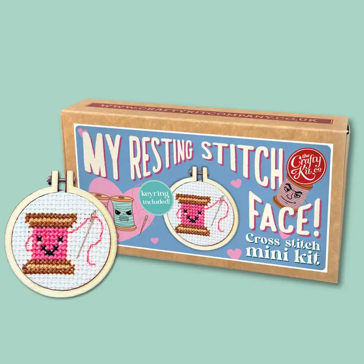 My Resting Stitch Face! Mini Matchbox Cross Stitch Kit