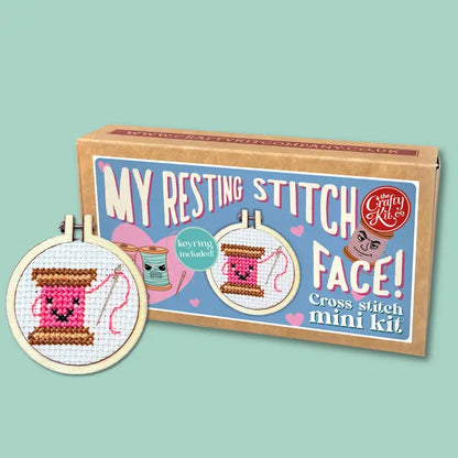 My Resting Stitch Face! Mini Matchbox Cross Stitch Kit