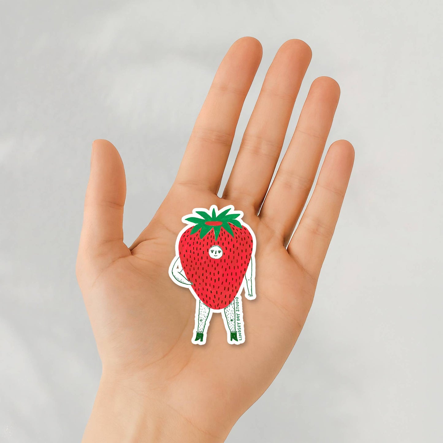 Mr. Strawberry Sticker Vinyl Sticker