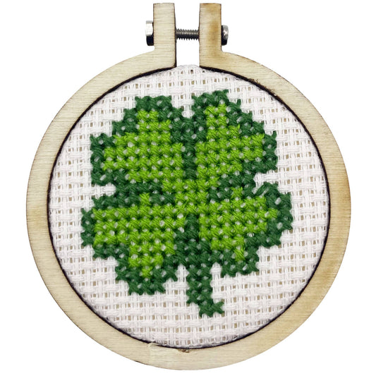 Mini Matchbox Cross Stitch Kit: Good Luck!