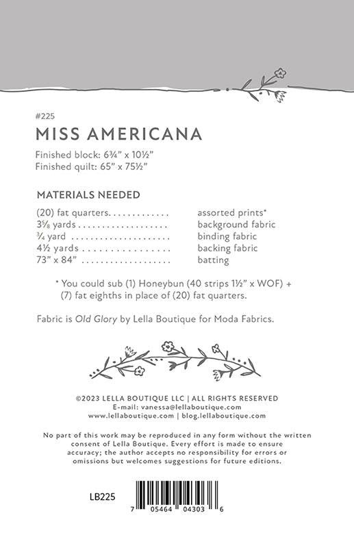 Miss Americana Quilt Pattern – LB 225 | Lella Boutique