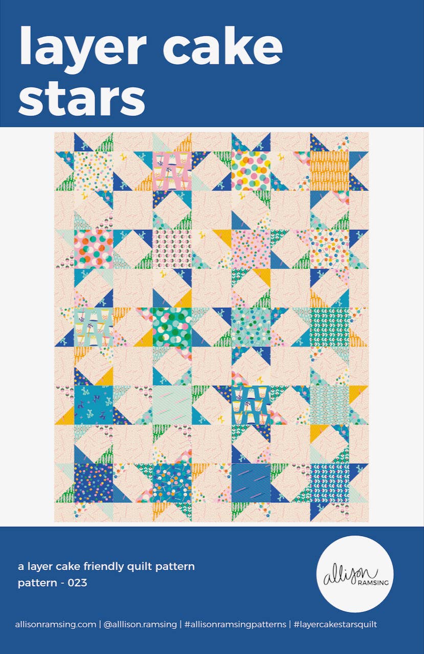 Layer Cake Stars Quilt Pattern – Printed