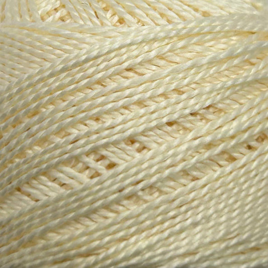 OTF Threads™ Solid #8 Pearl Cotton Embroidery Floss: 002 Ecru